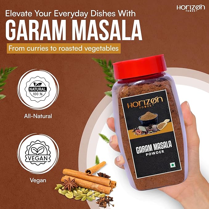 Horizon Foods Premium Red Chili Powder - 200g Indian Spice Blend for Tikka Masala Sauce, Mexican