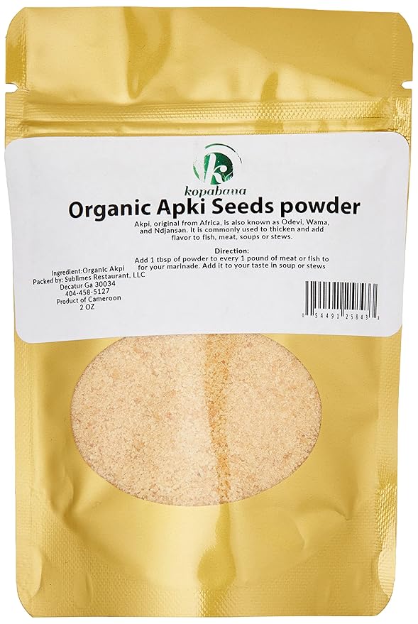 KOPABANA Organic Akpi Seed Powder بد?ر ا?ا?ب? 2 oz