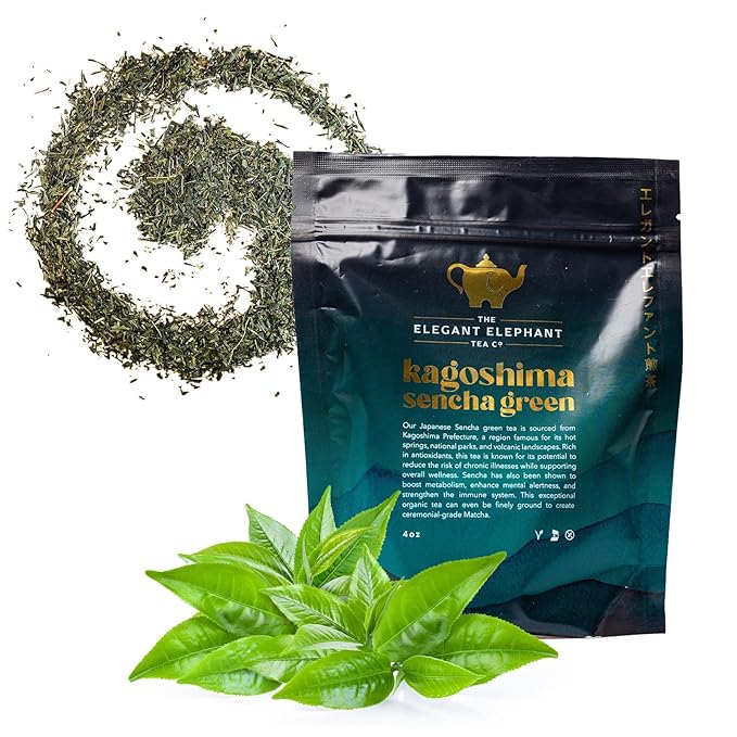 Japanese Sencha Green Tea, Organic Loose Leaf Sencha Tea ??Antioxidant & Detox Support ??Refreshing