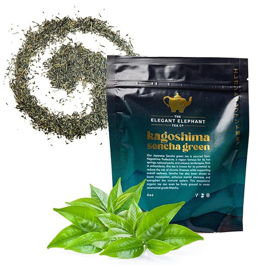 Japanese Sencha Green Tea, Organic Loose Leaf Sencha Tea ??Antioxidant & Detox Support ??Refreshing