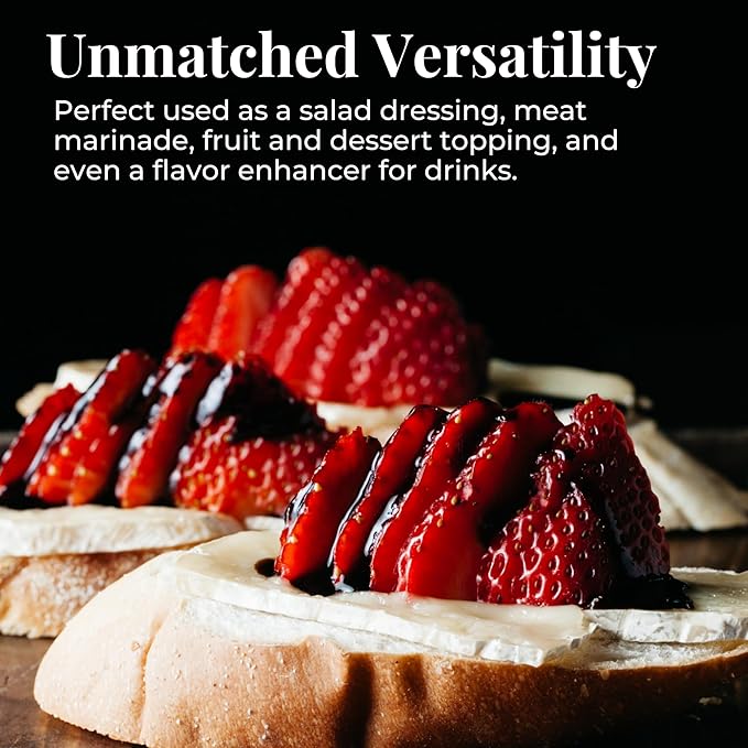 Balsamic Vinegar of Modena 8.45 fl.oz. (250ml), FONDO MONTEBELLO IGP-Certified, Dense and Delicious
