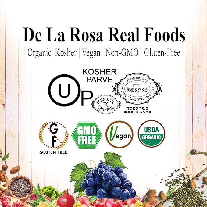 De La Rosa Organic Balsamic Vinegar, Kosher for Passover, Vegan & Gluten Free, Balsamic Vinegar
