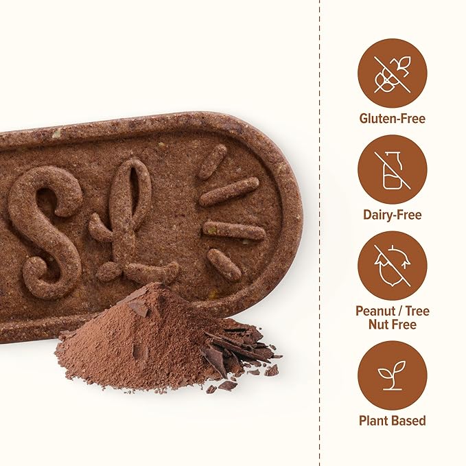 Sweet Loren's Vegan Breakfast Biscuits | Chocolate | 4g Protein, 19g Whole Grains | Plant Based