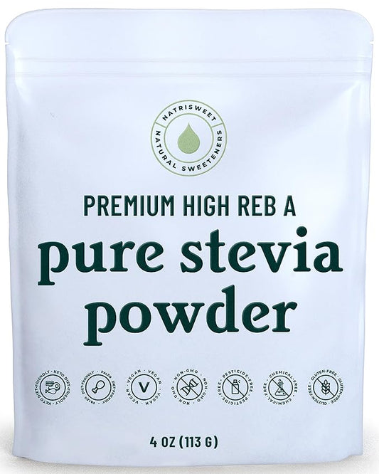 Premium Pure Stevia Powder, Powdered Stevia Extract Natural SteviaPowder for Baking, Zero Calorie