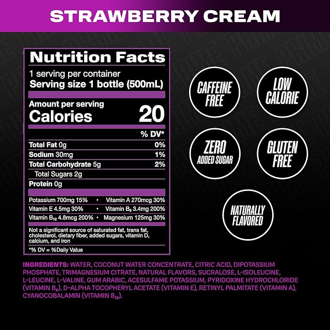 PRIME Hydration KSI THE NIGHTMARE, Sports Drinks, Electrolyte Enhanced to Replenish Fluids, 250mg