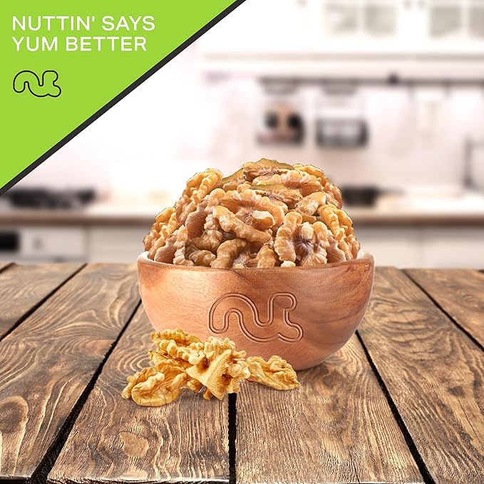 NUT CRAVINGS - Raw Walnuts Halves & Pieces, Unsalted, Shelled, (48oz - 3 LB) Bulk Nuts Packed Fresh