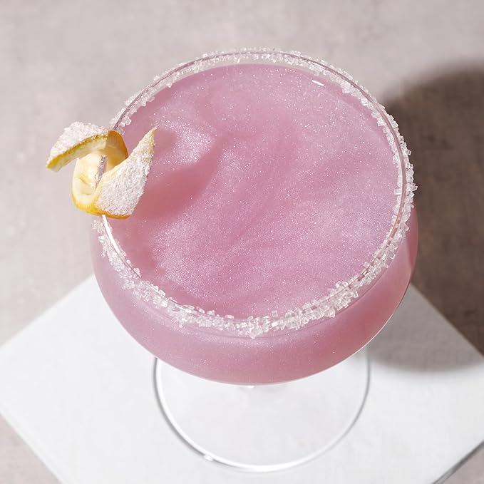 Collins Glitter Simple Syrup, Sparkle Cocktail Mixer with Edible Shimmer, Made with Real Sugar, No