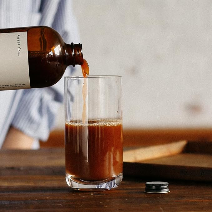 Dona Original Masala Chai Concentrate, Small-Batch, Single-Origin Spices, Hot or Iced Chai, 32 Fl