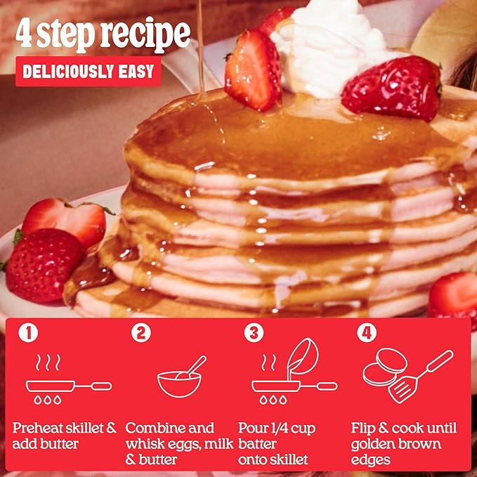 Strawberry Mochi Pancake & Waffle Mix by Cravings by Chrissy Teigen ??3 Pack Mochi Pancake Mix
