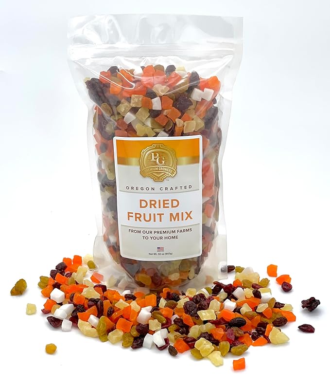 Oregon Premium Growers Healthy Choice Dried Fruit Snacks, 32oz – Natural Trail Mix with