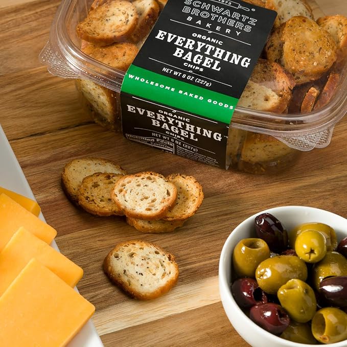 Everything Bagel Chips NY Style Bagel Crisps. Organic, Vegan, Kosher. From the artisans of Schwartz