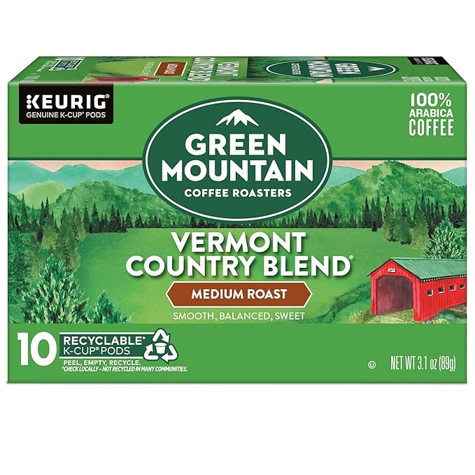 Green Mountain Coffee Roasters Vermont Country Blend Keurig Single-Serve K-Cup Pods, Medium Roast
