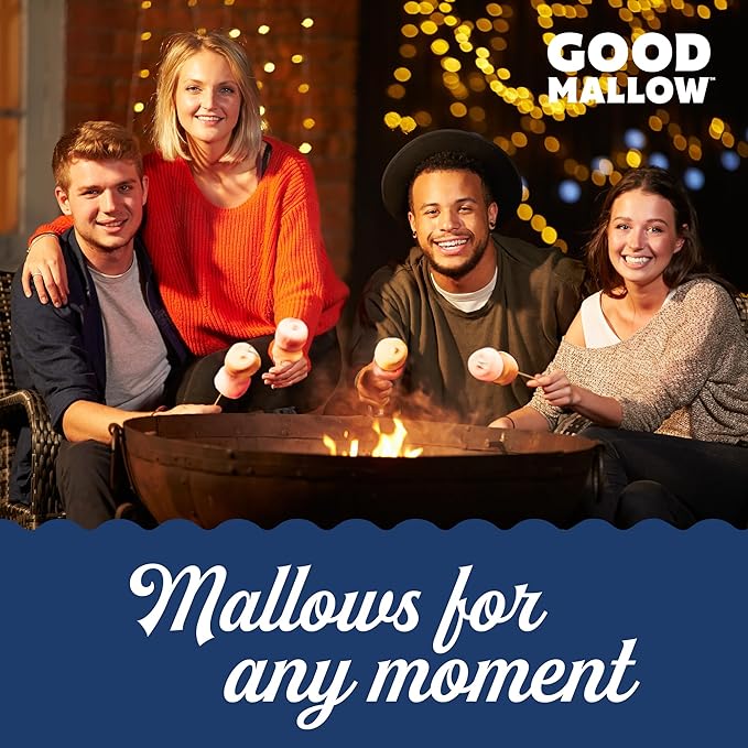 GoodMallow Vegan Marshmallows - Large Kosher Halal Gluten Free Dairy Free Healthy- Natural Gelatin