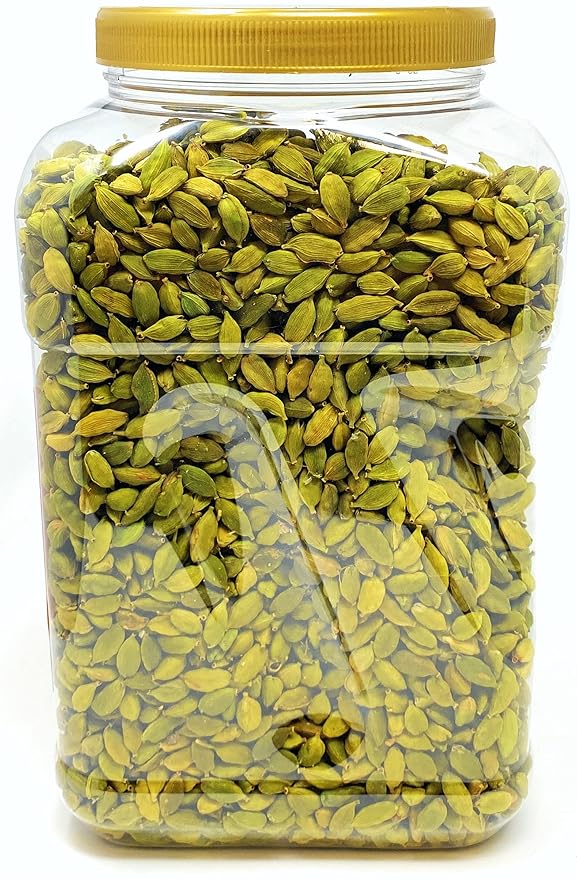 Rani Green Cardamom Pods Spice (Hari Elachi) 48oz (3lbs) 1.36kg PET Jar ~ All Natural | Vegan |