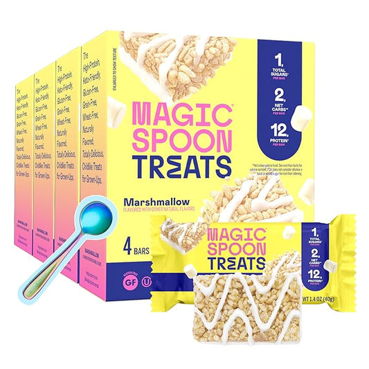 MAGIC SPOON Treats - High Protein, Low Carb, Keto Friendly, 1g of Sugar, Gluten Free, Crispy Treat