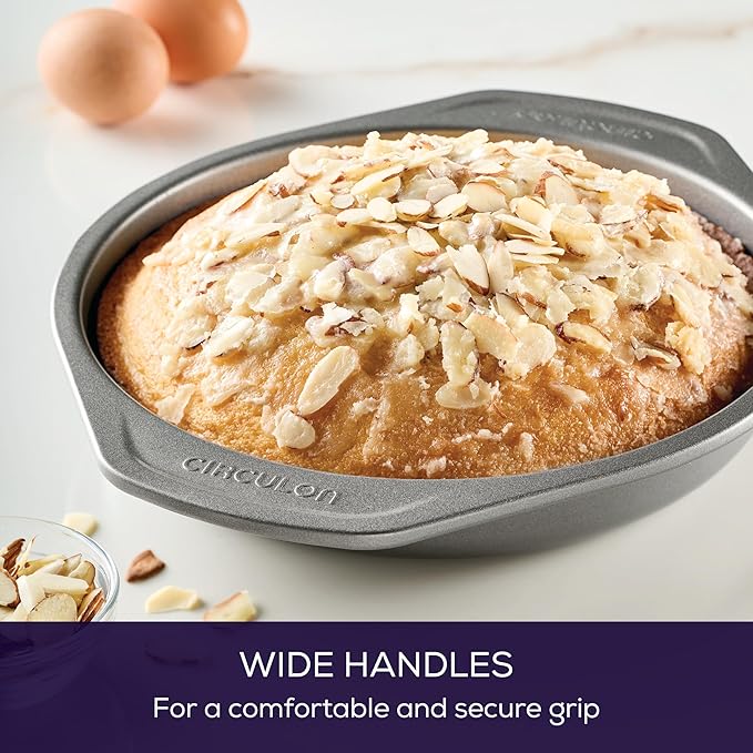 Circulon Total Nonstick Bakeware Set with Nonstick Bread Pan, Cookie Sheet, Baking Pan, Baking