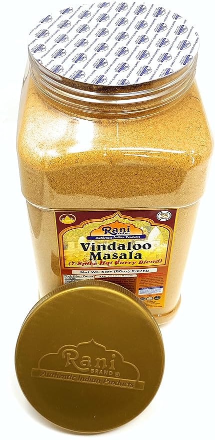 Rani Vindaloo Curry Masala Indian Spice Blend 80oz (5lbs) 2.27kg Bulk PET Jar ~ All Natural | Salt