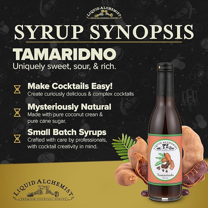 Liquid Alchemist Tamarind Syrup for Cocktails - Real Ingredients Make our Tamarindo Syrup the