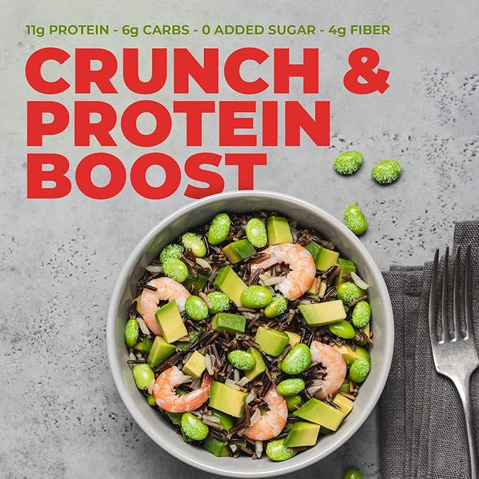 Crunchy Dry Roasted Edamame Beans Snack by Zest Delites, Sriracha, Vegan, Low Calorie (110cal) High