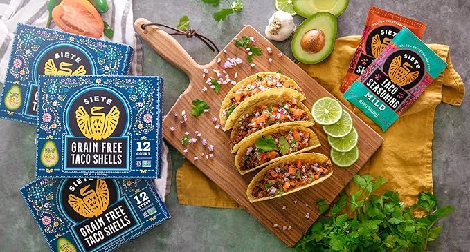Siete Taco Seasoning Mix Pack | Gluten Free | Vegan | Paleo | Preservative Free | Whole 30 Approved
