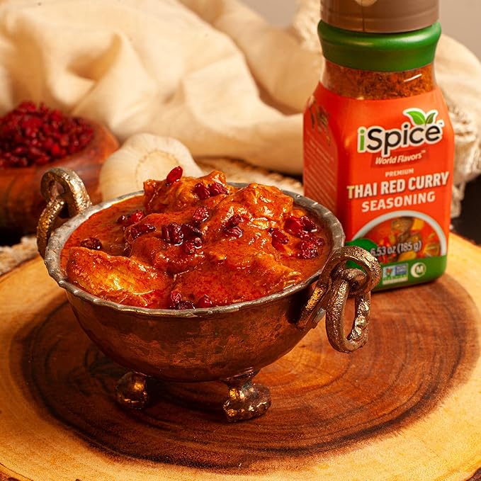 iSpice - THAI RED CURRY SEASONING World Flavor Super Spice Blend | All Natural | Ready to use as is