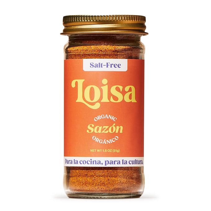 Loisa SALT-FREE Sazón Seasoning, USDA Organic, Non-GMO, No-MSG, No Preservatives, No Artificial