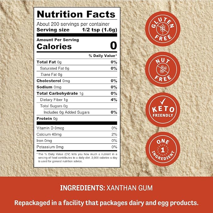 Judee's Xanthan Gum 11.25 oz - Non-GMO, Keto-Friendly, Nut & Gluten Free Xanthan Gum for Baking