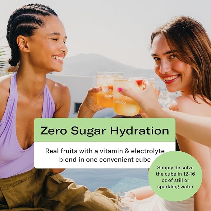 Waterdrop Hydration Cubes Mixed Berry Variety Pack, Zero Sugar Electrolyte & Vitamin Drink Mix