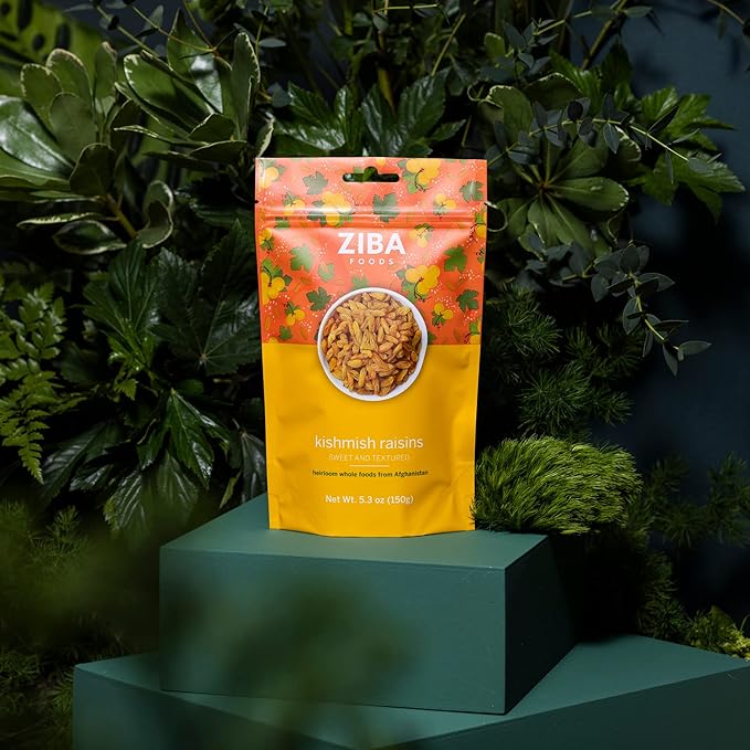 Ziba Foods Kishmish Raisins | Non-GMO, Vegan, Whole 30 Friendly & Paleo | Superfood Dry Fruit