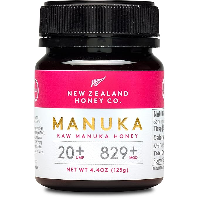 New Zealand Honey Co. Raw Manuka Honey UMF 20+ / MGO 829+ | UMF Certified | 4.4oz | Medical Grade