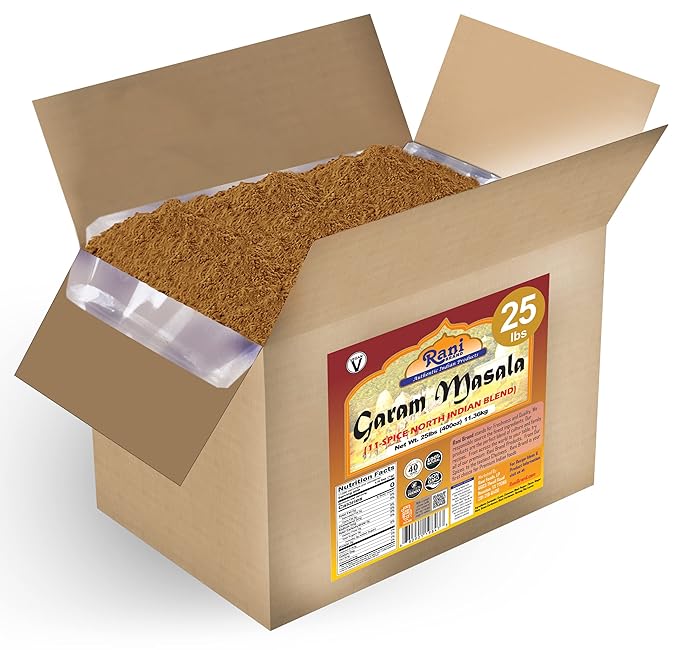Rani Garam Masala Indian 11-Spice Blend 400oz (25lbs) 11.36kg Bulk Box ~ All Natural, Salt-Free |