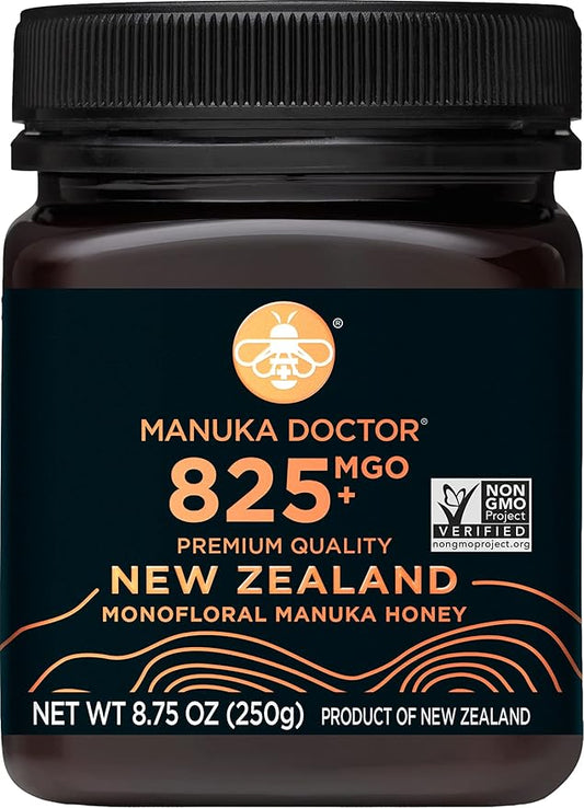 MANUKA DOCTOR - MGO 825+ Manuka Honey Monofloral, 100% Pure New Zealand Honey. Certified.