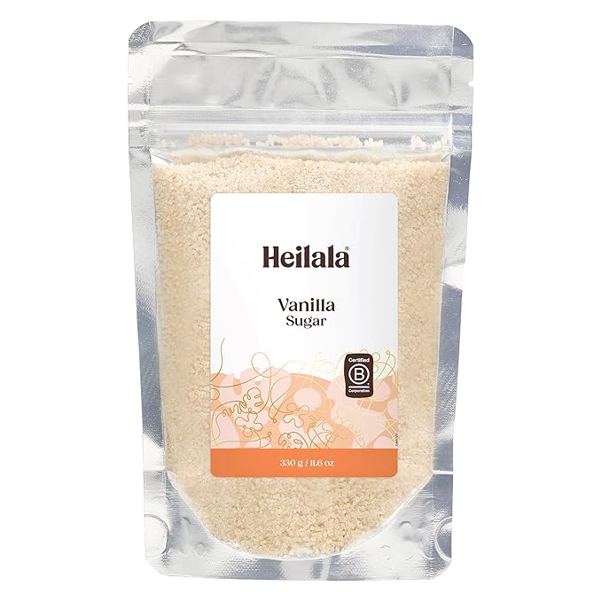 Heilala Pure Vanilla Sugar, 11.6 oz ??Raw Sugar Infused with Pure Vanilla Extract & Ground Vanilla
