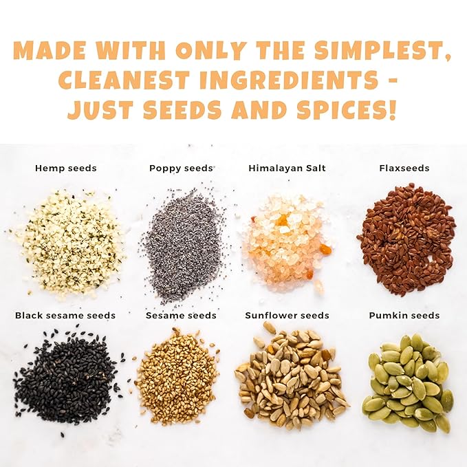ELLA’S FLATS® Everything All Seed Savory Crisps – All Natural, Gluten Free, Good Source of Protein