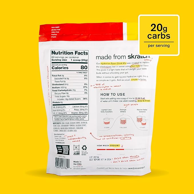 Skratch Labs Hydration Powder | Sport Drink Mix | Electrolytes Powder for Exercise, Endurance, and