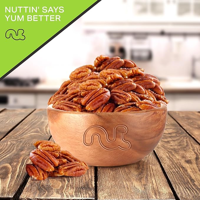 NUT CRAVINGS - Raw Pecans Halves & Pieces, Unsalted, Shelled, (32oz - 2 LB) Bulk Nuts Packed Fresh