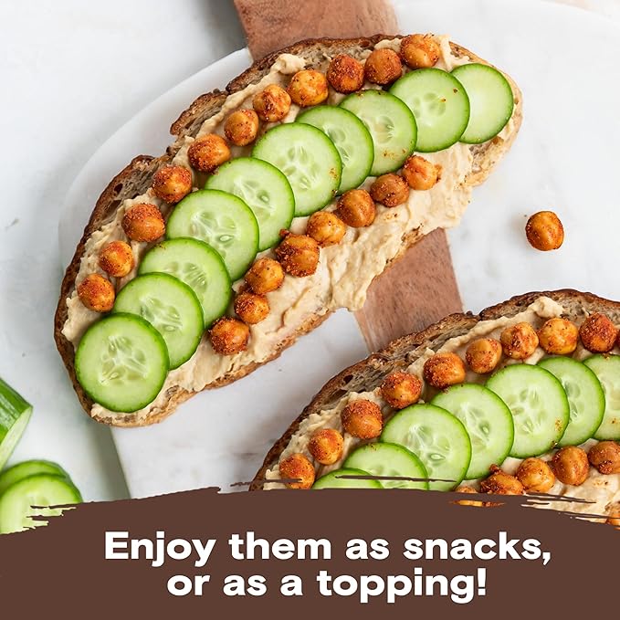 BIENA Chickpea Snacks - Crunchy Roasted Chickpeas - High Fiber Protein Snacks for Adults and Kids