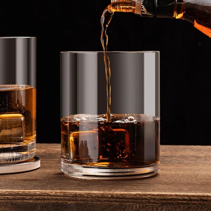Whiskey Rocks Glass Father's Day Gift For Dad,14.2 Oz Old Fashioned Glasses Scotch, Birthday Gifts