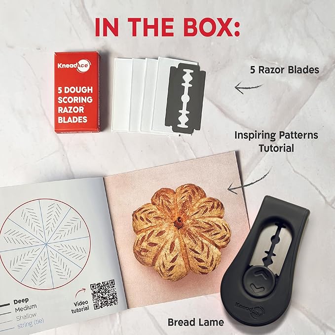 Sourdough Starter Kit ??24oz Starter Jar, 2 Cotton Rope Banneton Proofing Baskets, Magnetic Bread