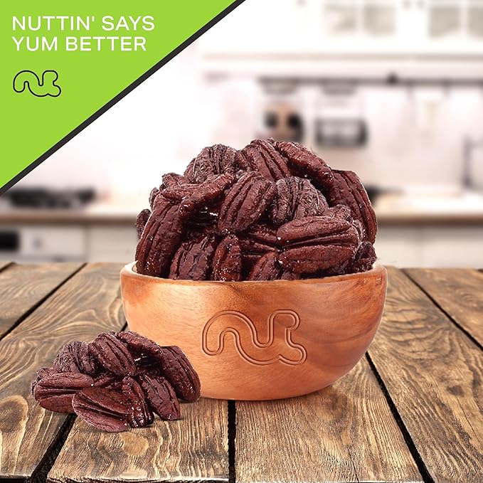 NUT CRAVINGS - Candied Pecans Honey Glazed Praline, No Shell (48oz - 3 LB) Bulk Nuts Packed Fresh