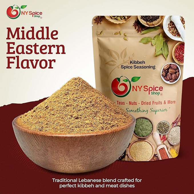 NY SPICE SHOP Kibbeh Seasoning Mix - 6 Ounce Bulgur Kamouneh Spice Blend - Middle Eastern Spice