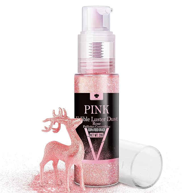 Edible Glitter Spray - 20g Luster Dust Edible Glimmer Powder for Sparkling Cocktails, Cake