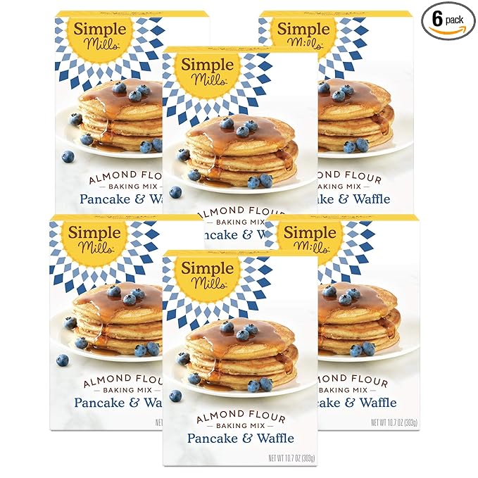 Simple Mills Almond Flour Pancake & Waffle Mix, Original - Gluten Free, Plant Based, Paleo