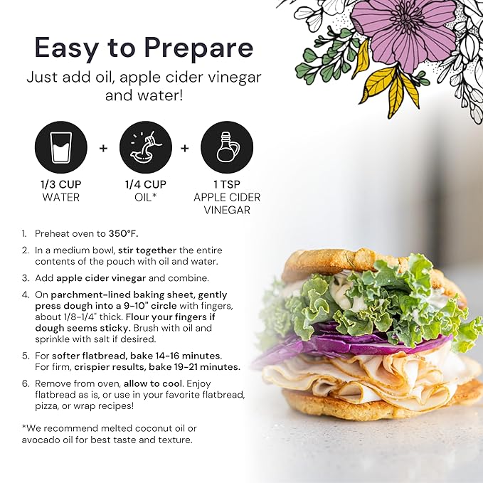 eat G.A.N.G.S.T.E.R. Vegan Pizza Crust & Flatbread Mix, Allergy-Friendly Baking Mix, Grain-Free, No