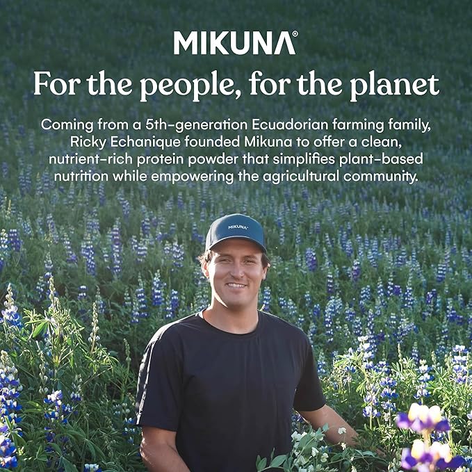 Mikuna Vegan Protein Powder (Unflavored, 15 Servings) - Plant Based Chocho Superfood Protein