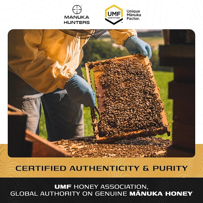 Manuka Hunters UMF 26+/MGO 1280+ Certified New Zealand Manuka Honey - 100% Pure Natural Sweetener