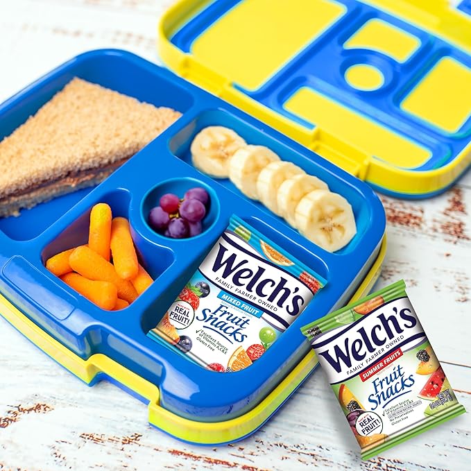Welch's Fruit Snacks, Mixed Fruit & Summer Fruits Variety Pack, Great for School Lunches, Bulk