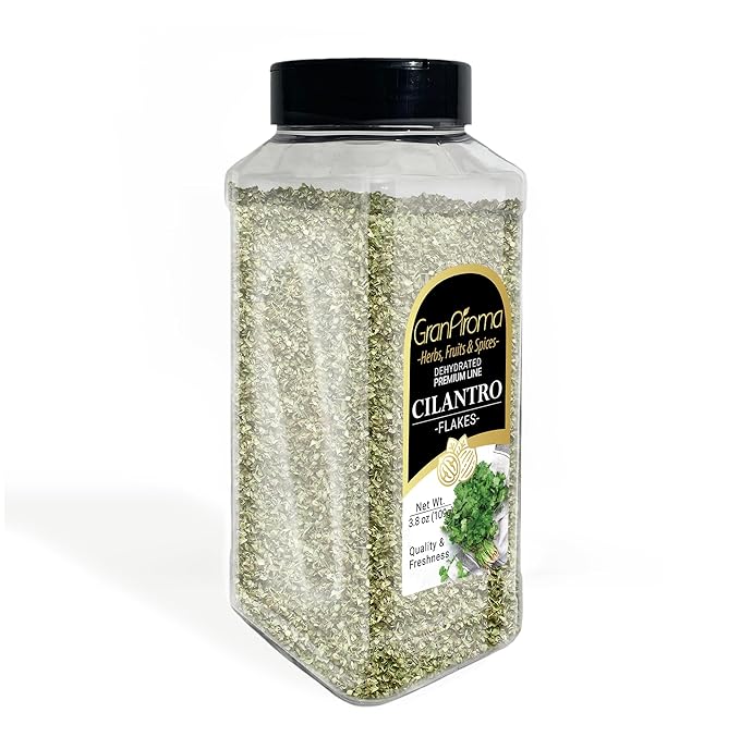 GranAroma Cilantro Flakes, Aromatic Spice, Salsas & Tacos (3.8 Ounce)