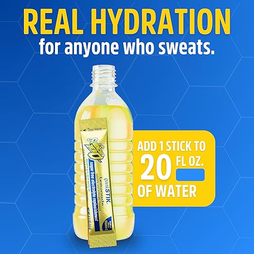 Sqwincher Zero Qwik Stik, Sugar Free, Low Calorie, Low Sodium Electrolyte Powder Hydration Drink