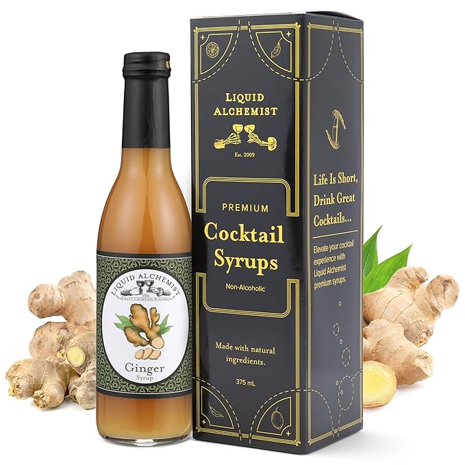 Liquid Alchemist Ginger Syrup for Cocktails - Real Ingredients Make our Liquid Ginger Puree for